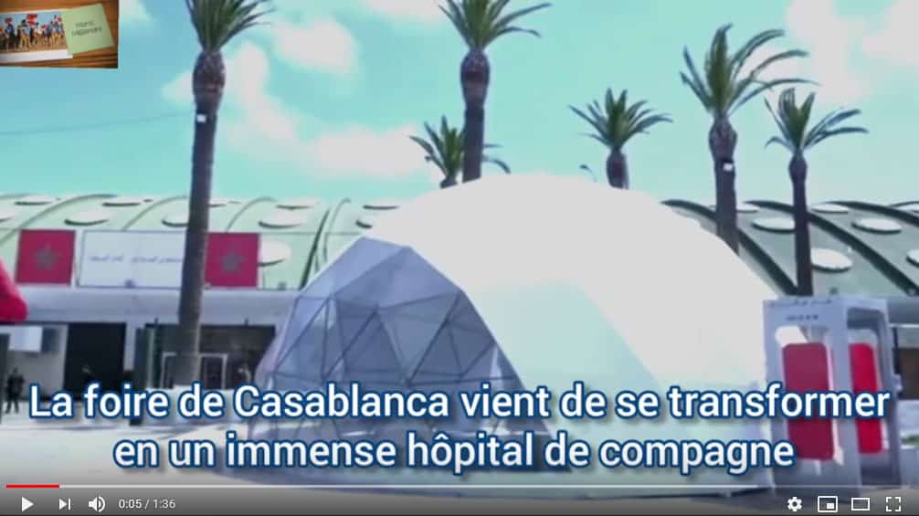Casablanca: costruzione del più grande ospedale da campo in Africa