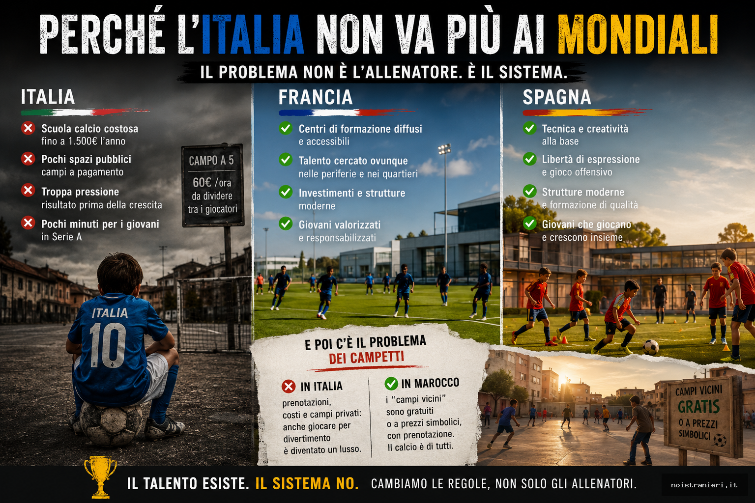 L’Italia non va più ai Mondiali: il vero problema non è l’allenatore