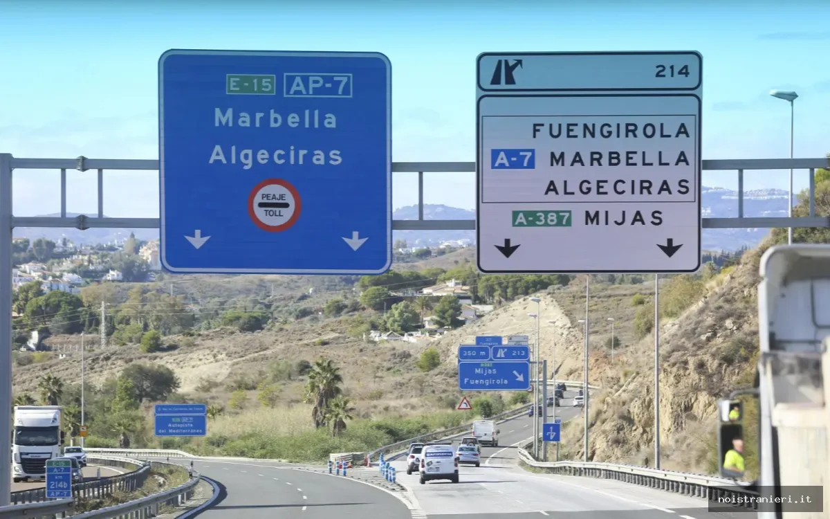 Pedaggi Spagna aumento per MRE 2026