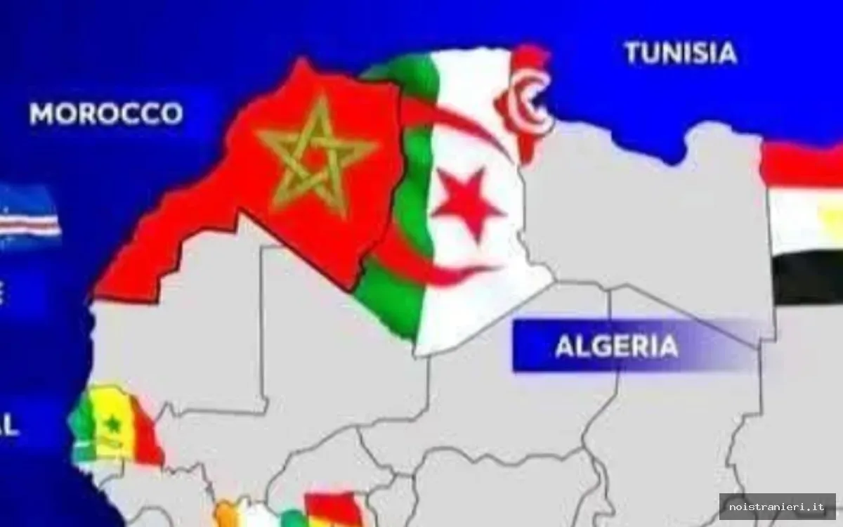 Mappa Marocco e polemica Algeria Tunisia 2026
