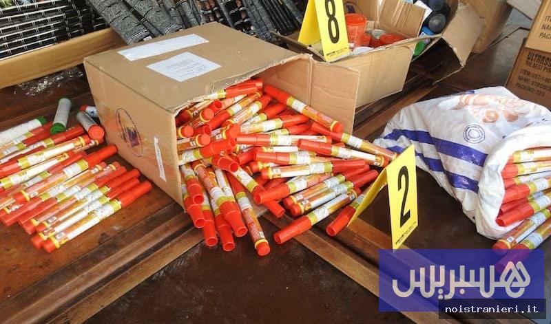Sequestro fuochi d'artificio Marocco contrabbando 2026