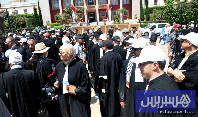 Avvocati marocchini proteste legge professionale 2026